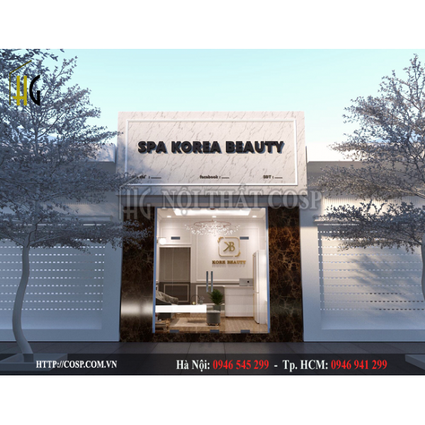 Thiết kế nội thất spa Korea Beauty